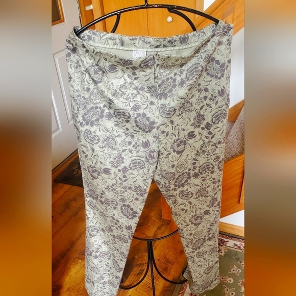 Sigrid Olsen Highland Meadow Sage Mix Side Zippered Sz. 12 Pants - Picture 1 of 12